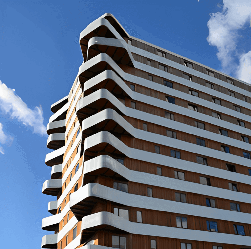 Woontoren Hatert onderaanzicht