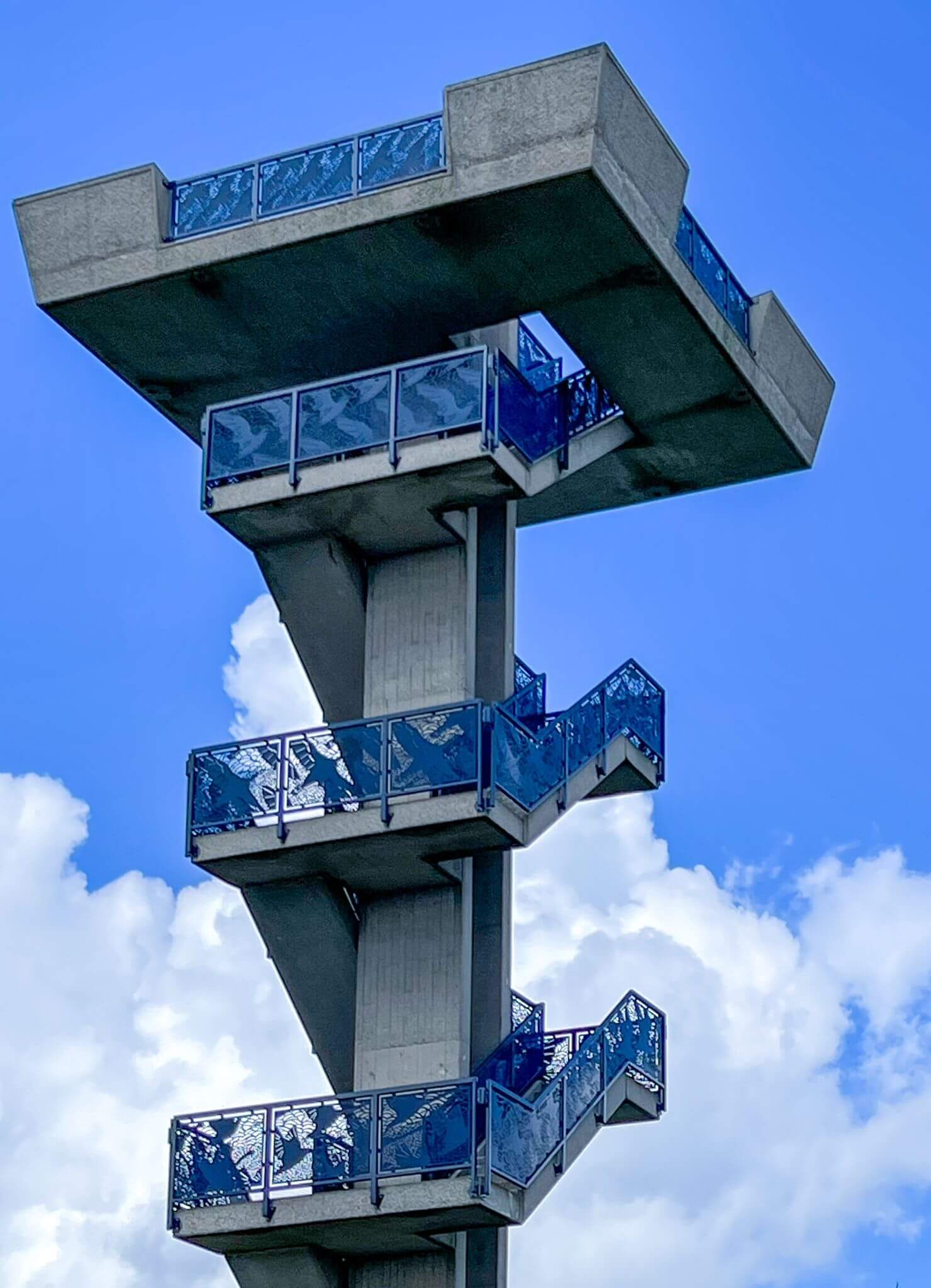Uitkijktoren Krammersluizen bovenzijde Uitkijktoren Krammersluizen bovenzijde